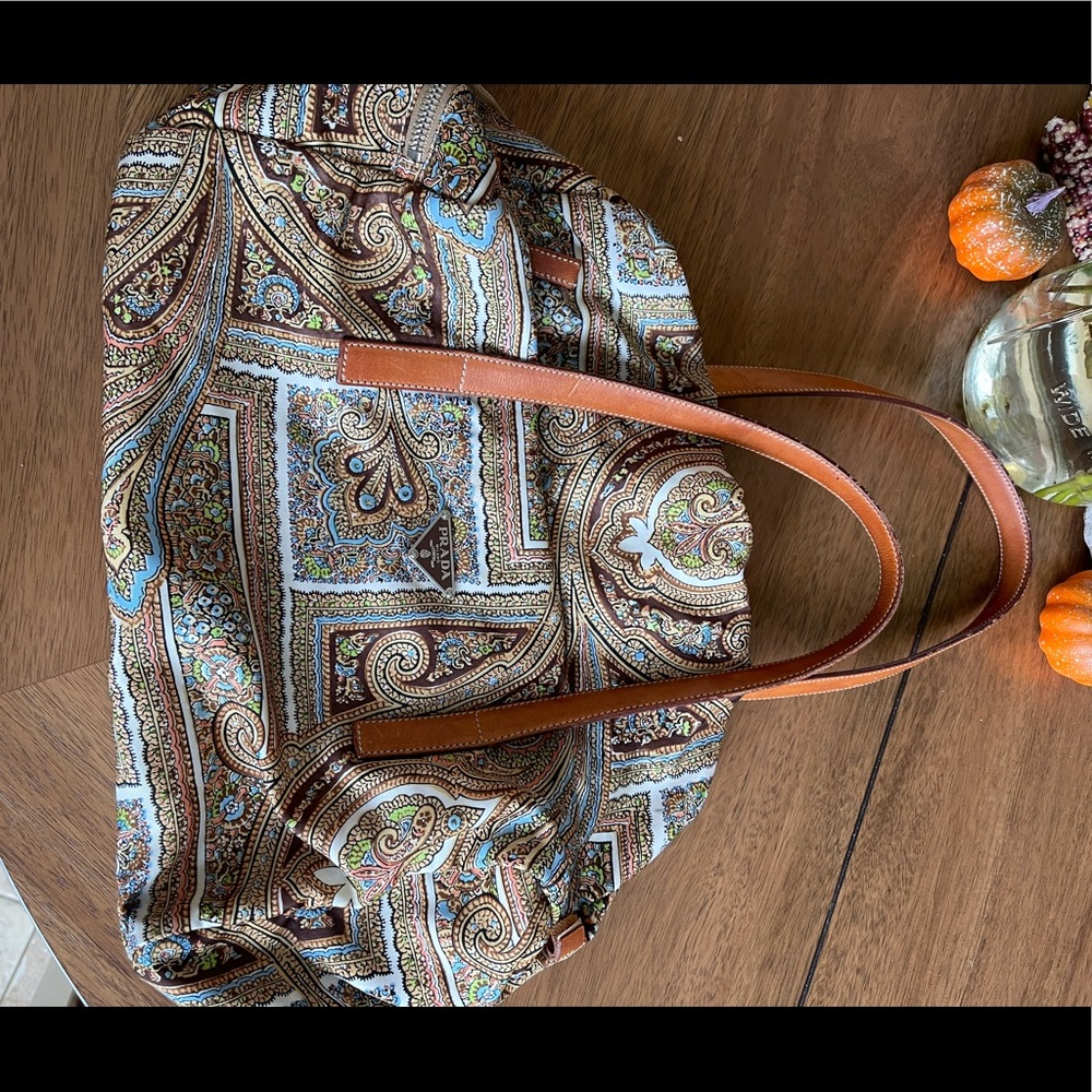 Prada paisley nylon bag like new